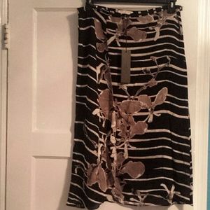 Halston Heritage print skirt